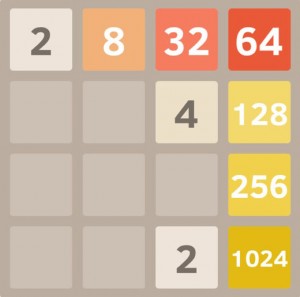1024 tile with 256 and 128 on top